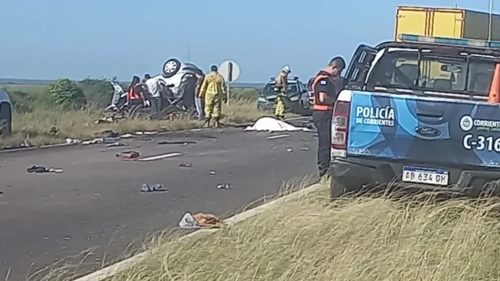 Corrientes: Cinco integrantes de una familia murieron a causa de un grave accidente de tránsito