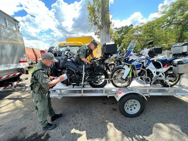 Gendarmeria Nacional, Escuadron 16 “Clorinda”: Secuestran  doce motovehiculos en infraccion a la  LEY 22.415. 