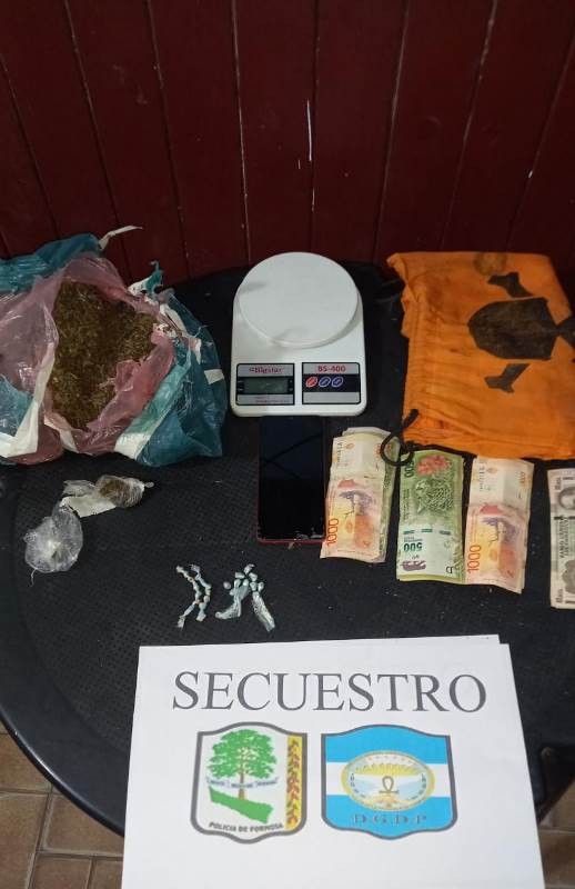 En Clorinda: La Policía secuestró marihuana, 26 envoltorios de cocaína y anuló otro centro de comercialización de drogas 