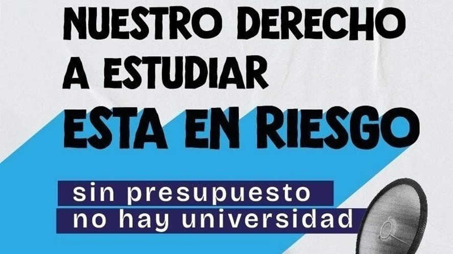 La Federación Universitaria Argentina (FUA) en movilización ante riesgo de perder el derecho a estudiar