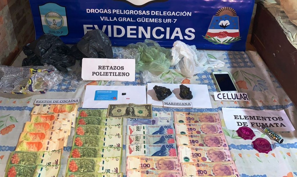 General Belgrano: la Policía desarticuló un centro de venta y distribución de drogas y detuvo a un hombre