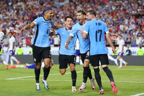 Copa América: Uruguay venció a Estados Unidos y se metió en cuartos de final eliminando al anfitrión