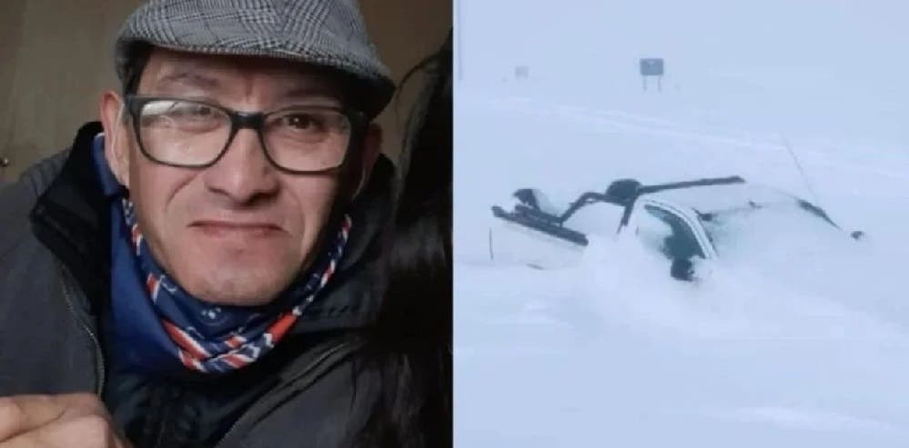 Chubut: buscan a un empleado rural perdido hace 14 días encontraron su su vehículo cerrado y cubierto de nieve