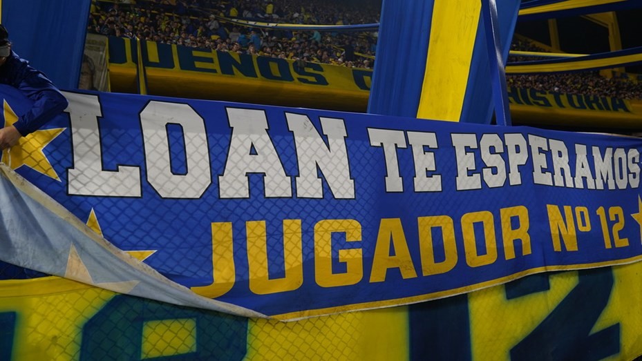 Copa Sudamericana: la hinchada de Boca pidió por la aparición de Loan