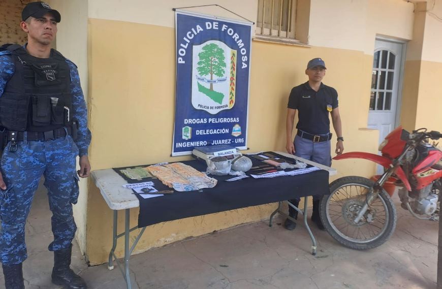 Ingeniero Juárez: la Policía secuestró marihuana apta para la confección de más de 3.500 dosis