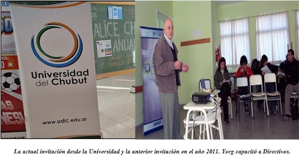 Desde el CEDESS de la Universidad del Chubut invitan a José Yorg a un encuentro virtual.