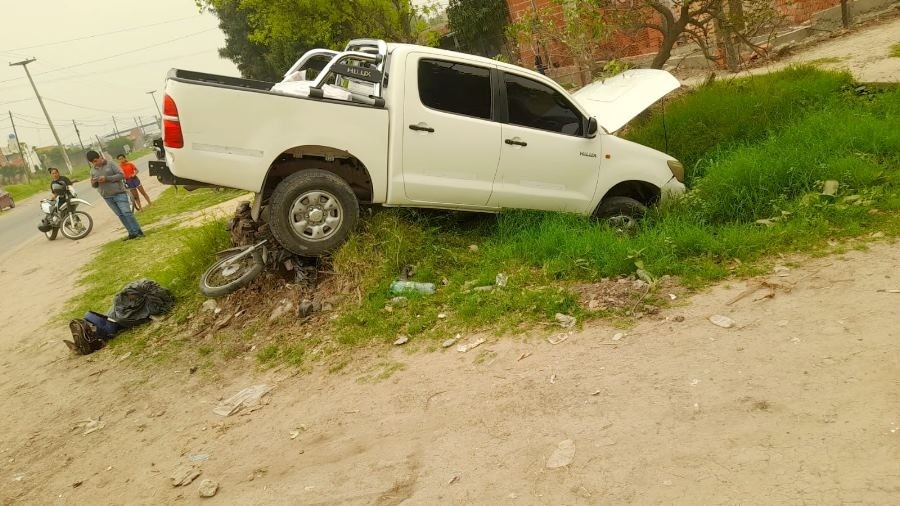 Siniestro vial en la avenida Laureano Maradona  y calle Paula Albarracín, dejó una víctima fatal