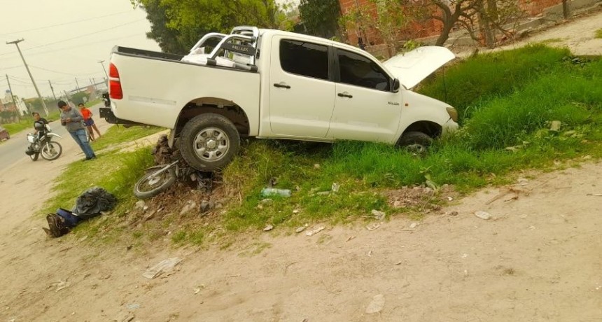 Siniestro vial en la avenida Laureano Maradona  y calle Paula Albarracín, dejó una víctima fatal