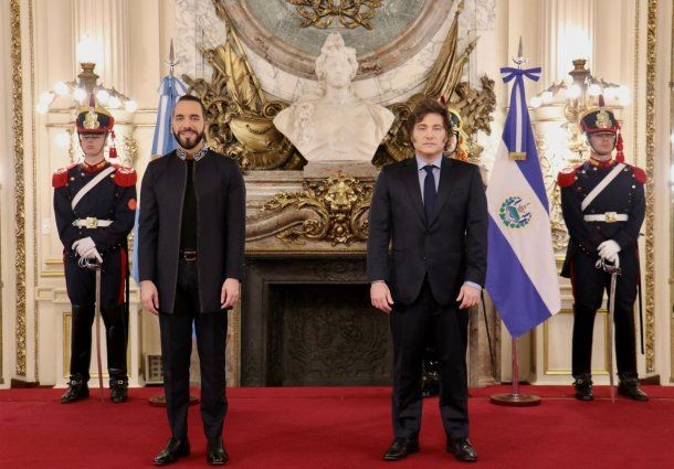 Nayib Bukele y Milei se reunieron en Casa Rosada