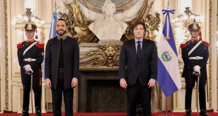 Nayib Bukele y Milei se reunieron en Casa Rosada